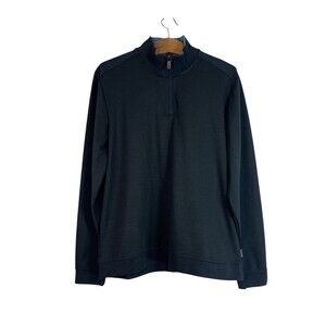 Ted Baker Men's Sweater Black 1/4 Zip Caravan Long Sleeve Pullover Size 5 /US XL
